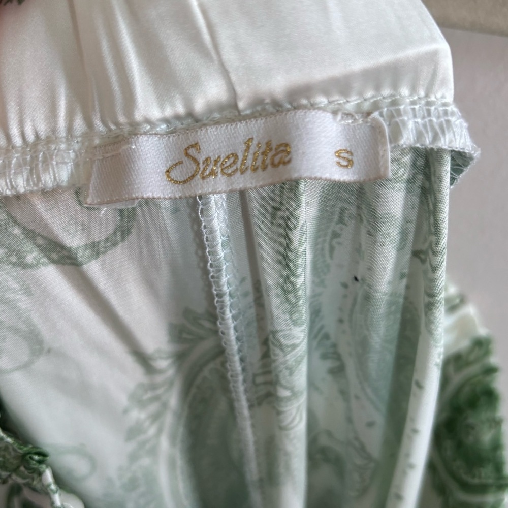Green Paisley Wrap Matching Set - Picture 6 of 9